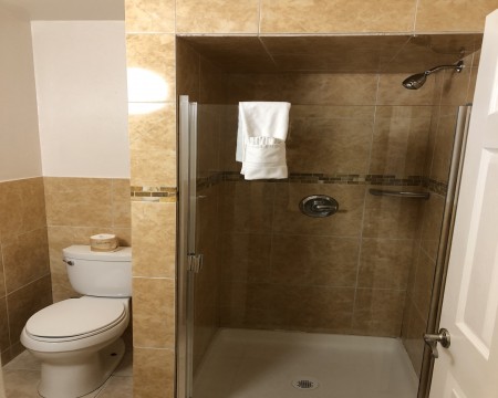 Lombard Plaza Motel - Guest Bathroom with Shower